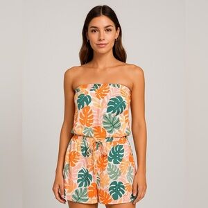 Serra Floral Jumpsuit - Pink and Gray 🍊